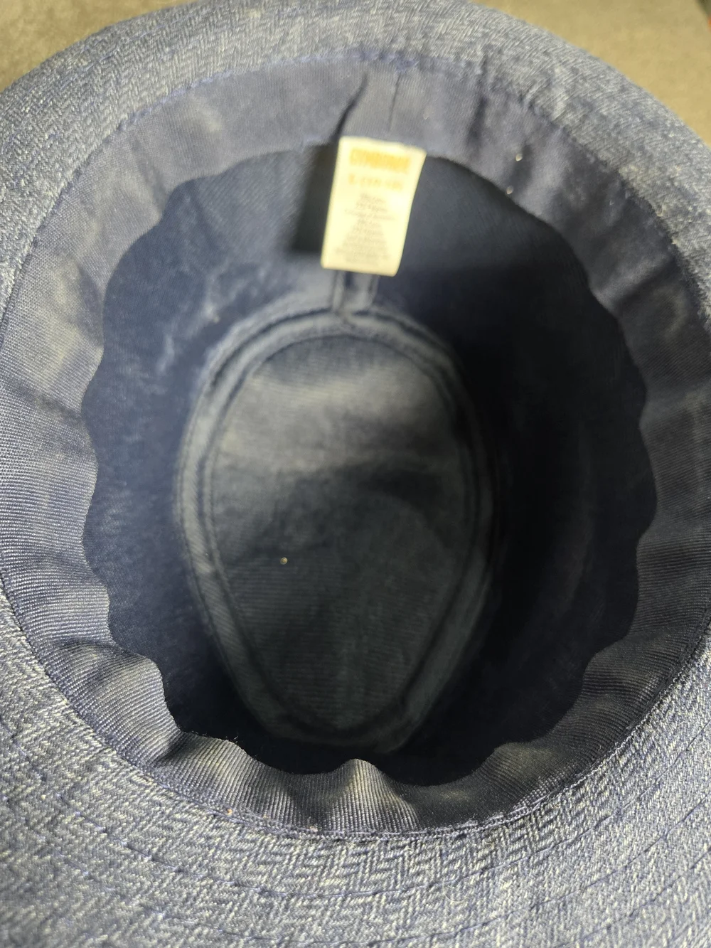 Boys Gymboree navy cotton blend bucket hat Fedora Hat